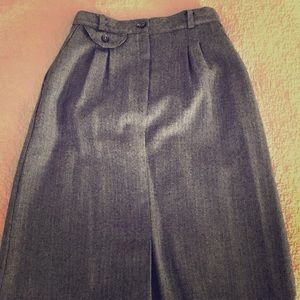 Vintage patterned wool skirt